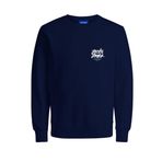 JACK & JONES Erkek Joreaton Sweat Crew Neck FST Sweatshirt, Okyanus Mağarası, M
