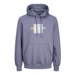 JACK & JONES Erkek Jorfrederiksberg Box Sweat Hood Sn Kapüşonlu Kazak, Mavi (Nightshadow Blue), XL