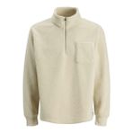 JACK & JONES Erkek Jorgreene Teddy Sweat High Neck, Oatmeal., M