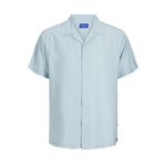 Jack & Jones Erkek JORJEFF MARBELLA RESORT SHIRT Gömlek, Açık Mavi, M