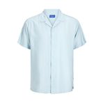 Jack & Jones Erkek JORJEFF MARBELLA RESORT SHIRT Gömlek, Açık Mavi, XL