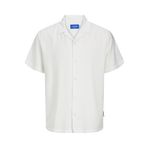 Jack & Jones Erkek JORJEFF MARBELLA RESORT SHIRT Gömlek, Kirli Beyaz, XXL