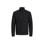 JACK & JONES Erkek Jorkyle Knit Roll Neck örgü kazak, Siyah, XL