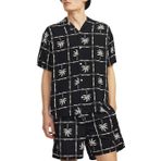 JACK & JONES Erkek Jorluke Ocean Resort Shirt Ss kısa kollu gömlek, Siyah, M