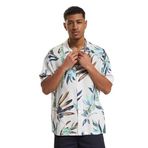 JACK & JONES Erkek JORLUKE SODRA AOP SHIRT SS Gömlek Kirli Beyaz M