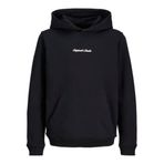 JACK & JONES Erkek Jornorrebro Emb Sweat Hood Noos Jnr, Siyah, 140