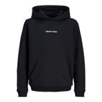 JACK & JONES Erkek Jornorrebro Emb Sweat Hood Noos Jnr, Siyah, 176