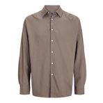 JACK & JONES Erkek Jorparos büyük beden tişört Ls, kahverengi (deep taupe), L