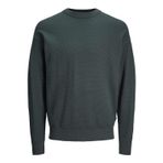 JACK & JONES Erkek Jorscott Knit Crew Neck örgü kazak, Forest River, S