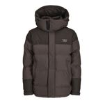 Jack & Jones Erkek JORTWICE TECHINCAL PUFFER Mont, Koyu Kahve, XL