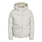 Jack & Jones Erkek JORVESTERBRO PUFFER JACKET SN Ceket, Kırık Beyaz, L