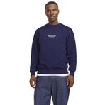 JACK & JONES Erkek Jorvesterbro Sweat Crew Neck Noos Sweatshirt, Okyanus Mağarası, XXL