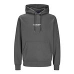 JACK & JONES Erkek Jorvesterbro Sweat Hood Noos kapüşonlu kazak, Demir Gate, XXL