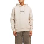 JACK & JONES Erkek Jorvesterbro Sweat Hood Noos Sweatshirt, Moonbeam, S