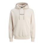 JACK & JONES Erkek Jorvesterbro Sweat Hood Noos Sweatshirt, Moonbeam, XXL