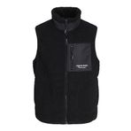 JACK & JONES Erkek Jorvesterbro Teddy Bodywarmer Sn Yelek, Siyah, S