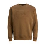 Jack & Jones Erkek JPRBLABLAKE SWEAT CREW NECK Sweatshirt, Kahverengi, L