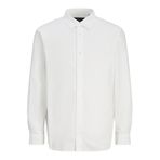 JACK & JONES Erkek Jprblabushwick Stanley Gömlek L/S Sn Gündelik Gömlek, Parlak Beyaz/Kesim: Sağlam, S EU, Parlak beyaz, S