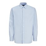 Jack & Jones Erkek Jprblabushwick Stanley Gömlek L/S Sn Uzun Kollu, Chambray Blue/Fit:Solid, L