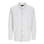 JACK & JONES Erkek Jprblabushwick Stanley Gömlek L/S Sn Uzun Kollu Gömlek, Beyaz, M