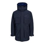 Jack & Jones Erkek JPRBLAEMPIRE TECH PARKA Parka, Koyu Lacivert, M