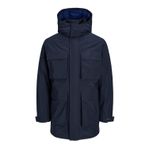 Jack & Jones Erkek JPRBLAEMPIRE TECH PARKA Parka, Koyu Lacivert, XXL