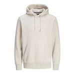 JACK & JONES Erkek Jprbluarchie Sweat Hood Noos, Moonbeam, S