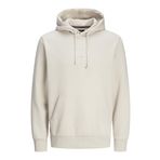 JACK & JONES Erkek Jprbluarchie Sweat Hood Noos, Moonbeam, XXL