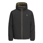 JACK & JONES Erkek Jprblubrook Ters Çevrilebilir Kapitone Ceket, Siyah, XXL