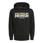 JACK & JONES Erkek JPRBLUGERE SWEAT HOOD PRAU23 Sweatshirt, Black, S