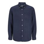 Jack & Jones Erkek JPRCCBROOK TENCEL SHIRT L/S Gömlek, Gece Mavisi, M
