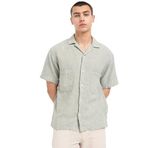 JACK & JONES Erkek JPRCCCAIRO LINEN RESORT SHIRT S/S Gömlek, Agave Green, M