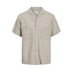 JACK & JONES Erkek JPRCCCAIRO LINEN RESORT SHIRT S/S Gömlek Bej L