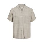 JACK & JONES Erkek JPRCCCAIRO LINEN RESORT SHIRT S/S Gömlek Bej M