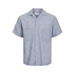 JACK & JONES Erkek JPRCCCAIRO LINEN RESORT SHIRT S/S Gömlek Koyu Mavi M