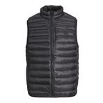 JACK & JONES Erkek Jprcccave kapitone yelek, kapitone yelek, Siyah, XS