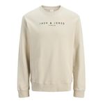 JACK & JONES Erkek Jprccjayson Sweat Crew Neck, Gümüş Astar, S