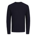 JACK & JONES Erkek Jprcclucas Structure Knit Crew Neck örgü kazak, Gece Gökyüzü, M