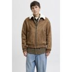 Jack & Jones Erkek Jprccluke Bomber Ceket – Siyah, Yüksek Kalite, Fermuarlı, Uzun Kollu, Günlük Kullanıma Uygun - XL - Kahverengi