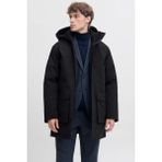 Jack & Jones Erkek Jprccmoon Su Geçirmez Kapüşonlu Kaban 12280904 Siyah - XL