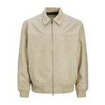 JACK & JONES Erkek JPRCCRAY FAUX SUEDE BOMBER Mont Ceket Koyu Bej XXL