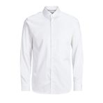 JACK & JONES Erkek Jprcomfort Shirt L/S Noos iş gömleği, Beyaz (White Fit: comfort Fit), M