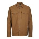 Jack & Jones Erkek JPRROY SOLID OVERSHIRT L/S SN Gömlek, Kahverengi, XXL