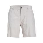 JACK & JONES Erkek JPSTACE JJSUMMER LINEN BLEND SHORT SN Şort, Crockery Detail:MELANGE, M