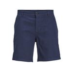 JACK & JONES Erkek JPSTACE JJSUMMER LINEN BLEND SHORT SN Şort, Navy Blazer, S