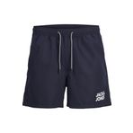 Jack & Jones Erkek JPSTBALI JJSWIMSHORTS AKM SMALL LOGO Deniz Şortu, Lacivert, M