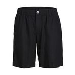 Jack & Jones Erkek JPSTBILL JJLAWRENCE LINEN SHORT SN Jogger Şort, Siyah, M