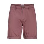 JACK & JONES Erkek JPSTBOWIE JJSHORTS SOLID SN Chino Şort Açık Bordo S
