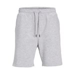 JACK & JONES Erkek Jpstbradley Sweat Şort Sn GMS Şort, Açık gri melanj, L