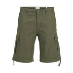 JACK & JONES Erkek JPSTCOLE BARKLEY JJCARGO SHORTS SN Kargo Şort Koyu Yağ Yeşili S